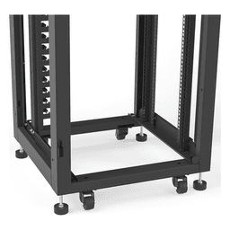 Gabinete Rack 19" / 42UR / 600 x 600 mm / Puerta Seguridad 3 Puntos / Cristal Templado / Laterales Desmontables