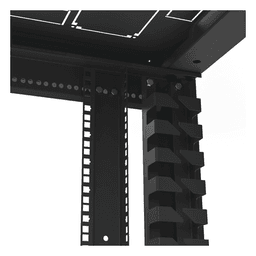 Gabinete Rack 19" / 42UR / 600 x 600 mm / Puerta Seguridad 3 Puntos / Cristal Templado / Laterales Desmontables