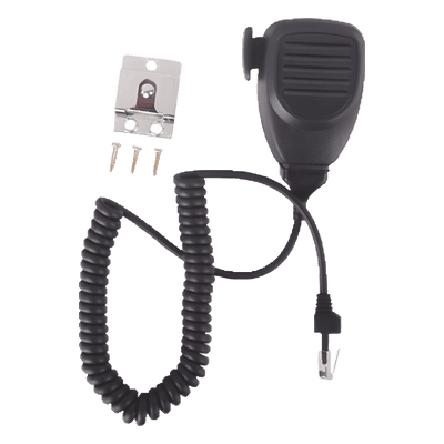 Micrófono para Radio Móvil / 6 Pines / Voltaje 1V a 10V / Base con Tornillos / Busca Rosca Integrada / -40°C a +70°C