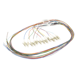 Kit de Pigtails / LC Simplex / Multimodo OM4 50/125 / 900μm Tight-Buffered / 1 Metro (3.28 Pies) / 12 Unidades