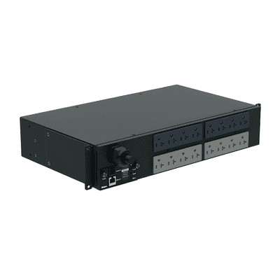 PDU Monitoreable / 16 Salidas 5-20R / Entrada NEMA L5-30P / Horizontal 19 in / 120 Vca / 30 A / 2 UR