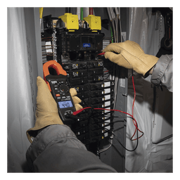 Amperímetro de Gancho / 400A CA / CAT III 600V / Probador de Fase / Divisor de Línea / Retroiluminado / 2 m (6.6 ft) de Protección ante Caídas