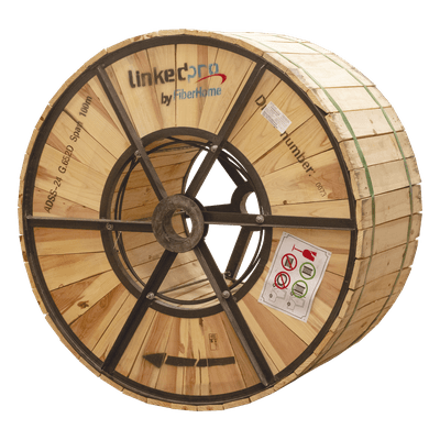 Cable Fibra Óptica ADSS / Monomodo G.652D / 24 Hilos / Armadura Anti-Roedor / Span 200 m (656.2 ft) / Anti-Tracking 110 kV / 4 km