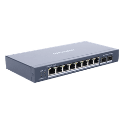 Switch Administrable PoE+ / 8 Puertos Gigabit / 2 SFP / Extensión 300 m (984.3 ft) / 110 W / Gestión en la Nube