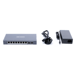 Switch Administrable PoE+ / 8 Puertos Gigabit / 2 SFP / Extensión 300 m (984.3 ft) / 110 W / Gestión en la Nube