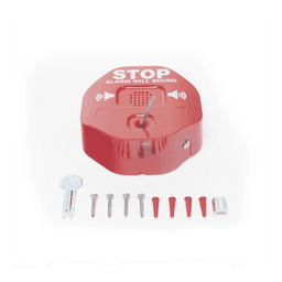 Alarma de Extintor Inalámbrica / Sirena 95/105 dB / Señal Visual Disuasoria / Alimentación 9V o 12-24V DC / Transmisión Inalámbrica a Receptor