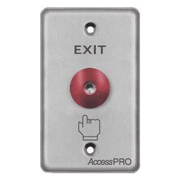 Botón de Parada de Emergencia / Contacto NO/NC / LED 12 VCC / Acero Inoxidable / Ø 16 mm / Placa 115 x 70 x 32 mm