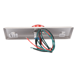 Botón de Parada de Emergencia / Contacto NO/NC / LED 12 VCC / Acero Inoxidable / Ø 16 mm / Placa 115 x 70 x 32 mm