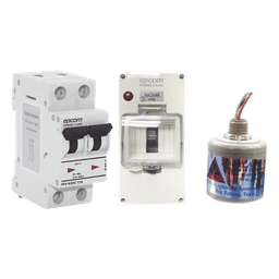 Kit de Centro de Carga DC / Supresor de Descargas Atmosféricas / 800 Vcc / 20 A / 2 Polos / Tiempo de Respuesta 5 ns / Sistemas Fotovoltaicos
