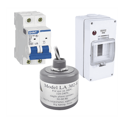 Kit de Centro de Carga CA / Supresor de Picos / 400 Vca / 20 A / 2 Polos / 5 ns Tiempo de Respuesta