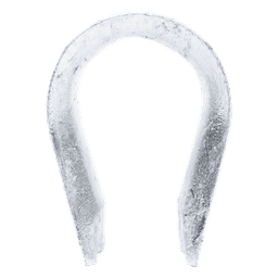 Guardacabo / Acero Galvanizado en Caliente / 18.5 x 82 mm / 0.06 x 0.27 ft / Compatible Remates Delt-001 a Delt-005 / Fibra Óptica ADSS y Figura 8