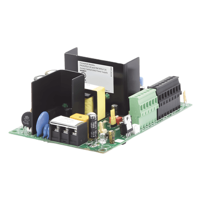 Fuente de Poder con Cargador de Batería de Respaldo / Salida 12.5 VCC 4 A / Entrada 102-132 VCA / Batería 12 V 7 Ah / UL-294 / CE