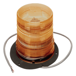 Estrobo LED / Ámbar / Montaje Permanente / 12-24 VCC / 360° Visibilidad / 16.8 x 14 cm / Doble Flasheo