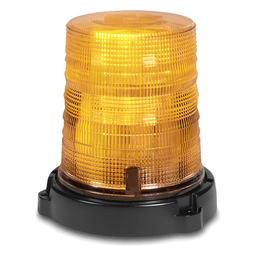 Estrobo LED / Ámbar / Montaje Permanente / 12-24 VCC / 360° Visibilidad / 16.8 x 14 cm / Doble Flasheo