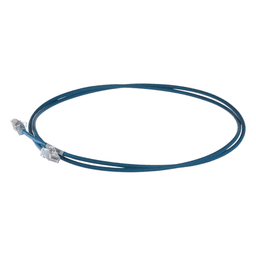 Patch Cord Cat6A / 28 AWG / S/FTP Blindado / CM/LS0H / 2 m (6.56 ft) / Azul