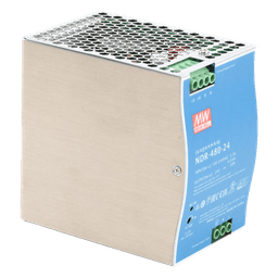 Fuente de Poder Industrial / 480W / Salida 24Vcc 20A / Entrada 100-240Vca / Eficiencia 92.5% / Riel DIN