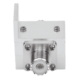 Protector RF Coaxial / Rango 1.5 a 700 MHz / Supresión 20 kA / Potencia HF 2 kW / Conectores UHF Hembra / Ceja Lateral