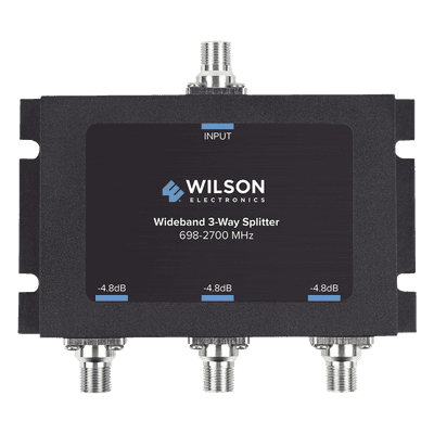 Divisor de Potencia RF / 3 Vías / 75 Ohm / 698-2700 MHz / 4.8 dB Pérdida / Conectores F Hembra