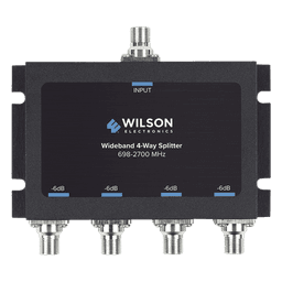 Divisor de Potencia de 4 Vías / 6 dB Pérdida por Puerto / 698-2700 MHz / Conectores F Hembra / 75 Ohm