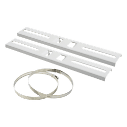 Montaje de Metal para Poste Universal / Ajuste 115-280 mm / Carga 30 kg / Ángulo 45° / Acero con Pintura Electroestática / 300x44 mm (0.98x0.14 ft)