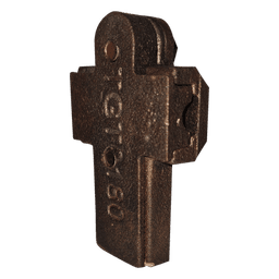 Conector Tipo T Mecánico / Bronce / Calibre 1/0 a 4/0 AWG / 2 Tornillos Hexagonales 5/16' x 3/4' / 70 g / Compatible Franklin y Faraday