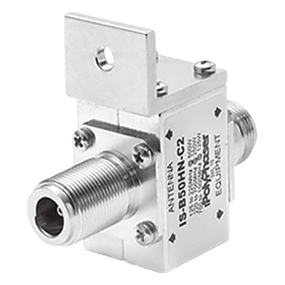 Protector Coaxial RF / 125-1000 MHz / 50 Ω / N Hembra Bidireccional / 500W / 20 kA / Tubo de Gas