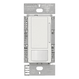 Atenuador 0-10 V con Sensor de Presencia / Control hasta 8 A / Cobertura 9 x 9 m (29.5 x 29.5 ft) / Tecnología XCT / Unipolar o 3 Vías / 120-277 V