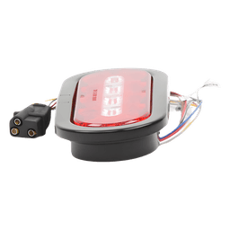 Luz Multifuncional Trasera para Camiones / 69 Patrones de Destello / 12-24 V / IP67 / SAE Class I / 5.4" x 5.4"