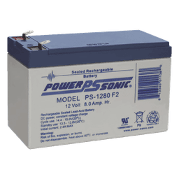 Batería de Respaldo AGM/VRLA / 12V / 8Ah / Terminales F2 / 5 Años Vida Útil / UL Certificada