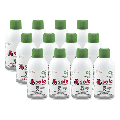 Gas de Prueba CO / 12 Latas / Uso Manual o en Dispensadores / No Inflamable / UL Clasificado
