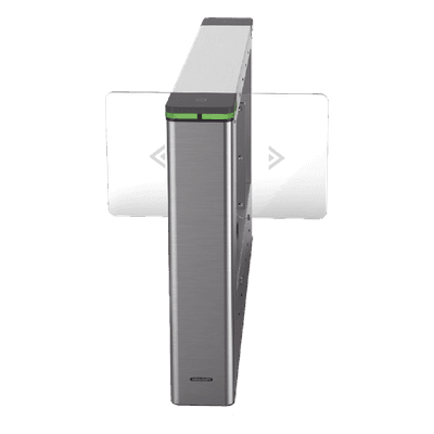 Torniquete Swing Central / Expansión de Carriles / TCP/IP iVMS-4200 / Carril 90 cm (35.4 in) / 6,000,000 MCBF / 12 Pares IR / Acero Inoxidable SUS304 / IP54