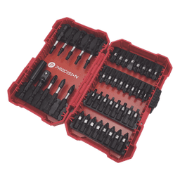 Juego de Puntas para Taladro / 42 Piezas / Entrada Hexagonal 1/4" / Acero S2 / Estuche Resistente a Impactos
