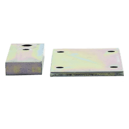 Herrajes con Placa y Montura Posterior / Alta Resistencia / Compatibilidad FAAC 400/422 / Anti-corrosión