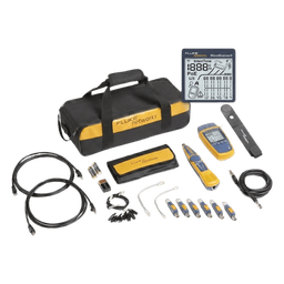 Kit Verificador de Red / Comprobación Voz-Datos-Video / Pantalla LCD Retroiluminada / Detección PoE 90W / Sonda Intellitone Pro 200 / 295 ft (90 m)