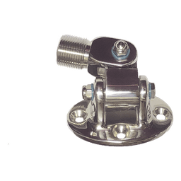 Montaje Rotativo / Acero Inoxidable / Base Ovalada / Rosca 1"-14 Macho / 4 Orificios 5/16" / 3" x 1 1/2" (76.2 mm x 38.1 mm) entre Centros
