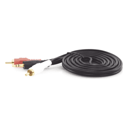 Cable Audio 3.5 mm a 2 RCA / Estéreo / 28 AWG Cobre / Doble Blindaje / 1.83 m (6 ft) / 300V DC