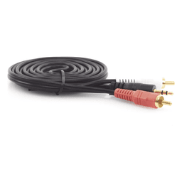 Cable Audio 3.5 mm a 2 RCA / Estéreo / 28 AWG Cobre / Doble Blindaje / 1.83 m (6 ft) / 300V DC