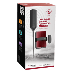 Amplificador de Señal Celular / 4G, 3G, VoLTE y Voz / Multiusuario / Multioperador / Alcance Extendido 74% / Antena OTR Omnidireccional / Tractocamión y Pick-up Pesado
