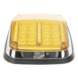 Luz de Advertencia LED / 8 x 6 in (203 x 152 mm) / Color Ámbar / 24 LEDs / IP67 / 11 Patrones de Destello / 12-30 VCD