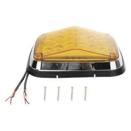 Luz de Advertencia LED / 8 x 6 in (203 x 152 mm) / Color Ámbar / 24 LEDs / IP67 / 11 Patrones de Destello / 12-30 VCD