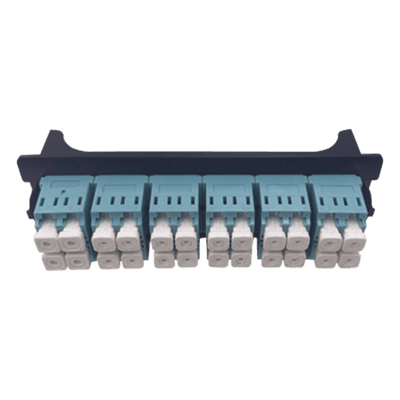 Placa Acopladora / 12 Puertos LC Duplex / Fibra Multimodo / Compatible ODF-8024