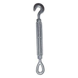 Tensor de Acero Forjado / 1/2 in / Carrera 6 in / Ojo-Gancho / Galvanizado Inmersión en Caliente / Carga 1500 lbs