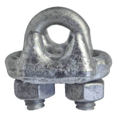 Nudo de Perro para Cable / Acero Forjado Galvanizado en Caliente / 1/8" / Torque 6 N.m / Amarre 3 Piezas / Suspensión de Alta Carga