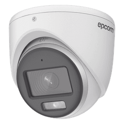 Cámara Turret TURBOHD / 3K 5 Megapixel / Color 24/7 / Luz Blanca 20 m (65.6 ft) / IP67 / Micrófono Integrado / 4 Tecnologías / Lente 2.8 mm