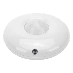Sensor PIR de Techo / Cobertura 360° / Alcance 12 m (39.4 ft) / 172 Zonas de Detección / Montaje 2.4 a 4 m (7.9 a 13.1 ft) / Interior