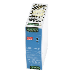 Fuente de Poder para Riel DIN / 120W / Salida 24Vcc 5A / Entrada Universal 90-264Vca / Eficiencia 88%