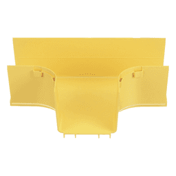 Accesorio en T Horizontal / Ángulos 90° / Radio de Curvatura 50.8 mm / Para Canaleta 4x4 / Color Amarillo