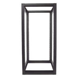 Rack 19" de 4 Postes / 24 Unidades / Profundidad Ajustable 610-940 mm / Capacidad 400 kg / Acero Calibre 16