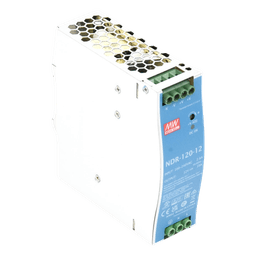 Fuente de poder industrial / 120 W / 12 Vcc / 10 A / Entrada 90~264 VCA / Riel DIN / 1.57 x 4.93 x 4.47 in