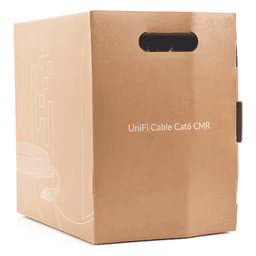 Bobina de cable UTP Riser (CMR) UniFi, Cat6, Color blanco, 23 AWG, 305m para interior 